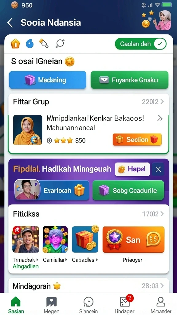 666i - Tampilan antarmuka game yang menarik.
