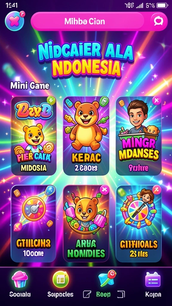 coo77 - Tampilan menu utama COO77 yang menarik dan interaktif.