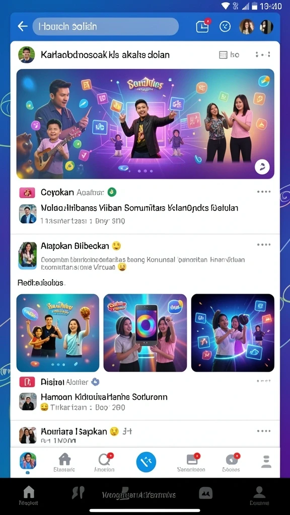 ppwin99 - Tampilan home screen yang menarik dan intuitif.